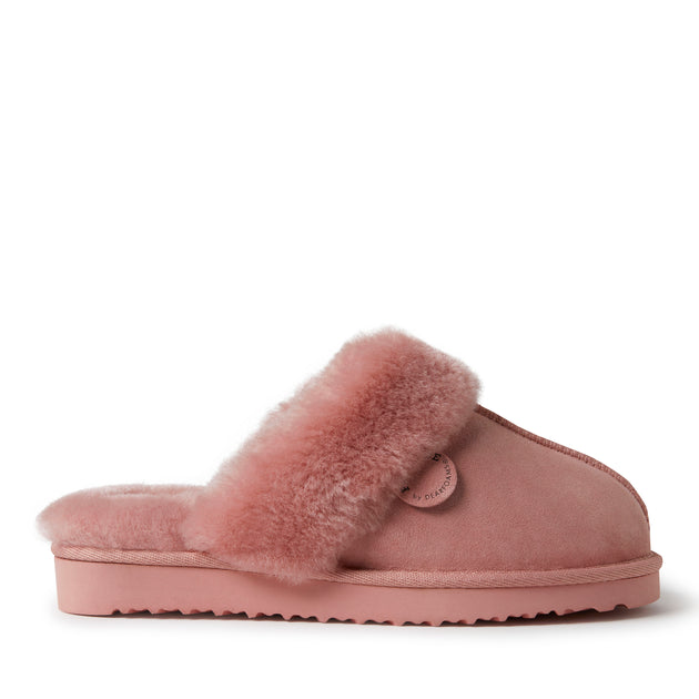 Fireside By Dearfoams Sydney Scuff Grey US 9 5