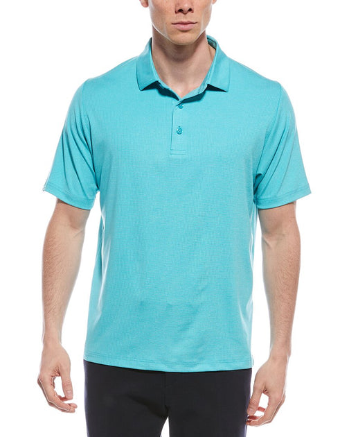 Callaway Classic Jacquard Polo Shirt Blue Small 2