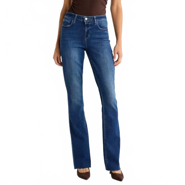 L'Agence Ruth High Rise Straight Leg Jeans Multi 25 2