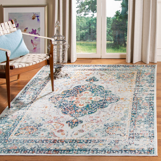 Safavieh Crystal CRS523 Area Rug Blue/Ivory 2