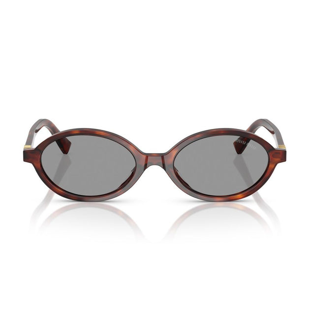 Miu Miu 0Mu 04Zs Oval Sunglasses Grey 2