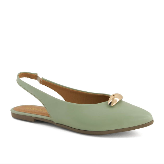 Andrea Women's Slingback Flats Green US 8 2