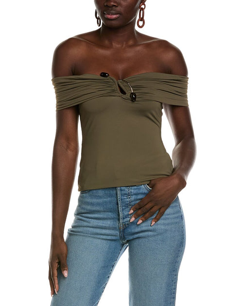 Bardot Martina Top Brown US 2 2