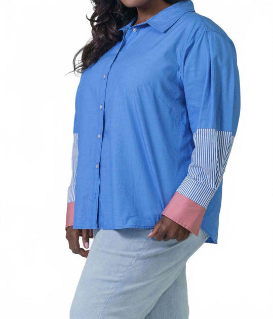 Tanya Taylor Margaux Top Blue 3X 2
