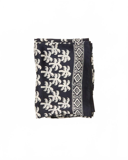 Ollie Burwell Palm Print Scarf Black One Size 3