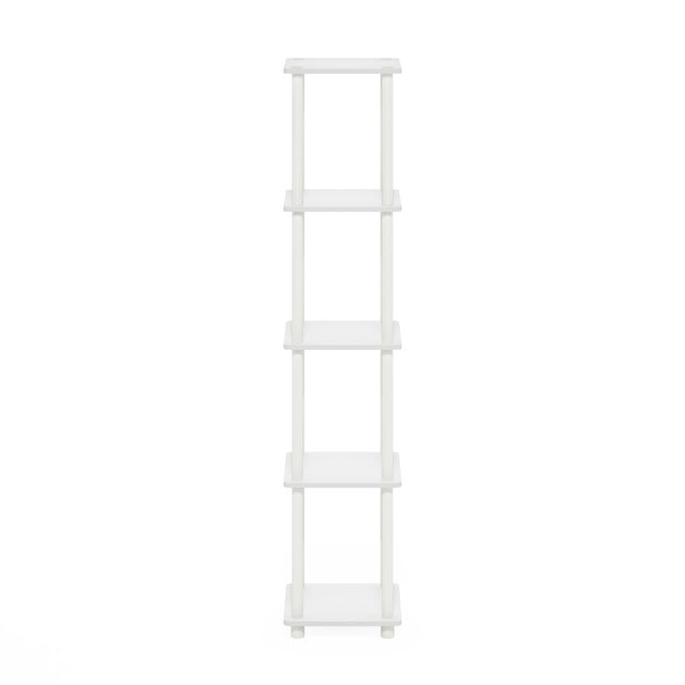 Furinno Turn-N-Tube 5-Tier Corner Rack White 3