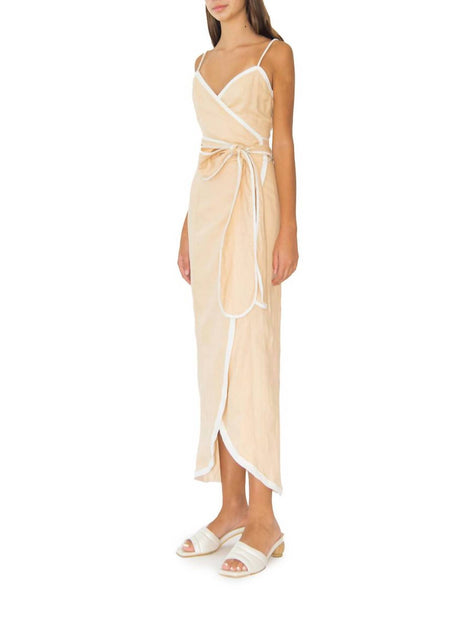 AZULU Vitoria Midikleid Beige XXSmall 4