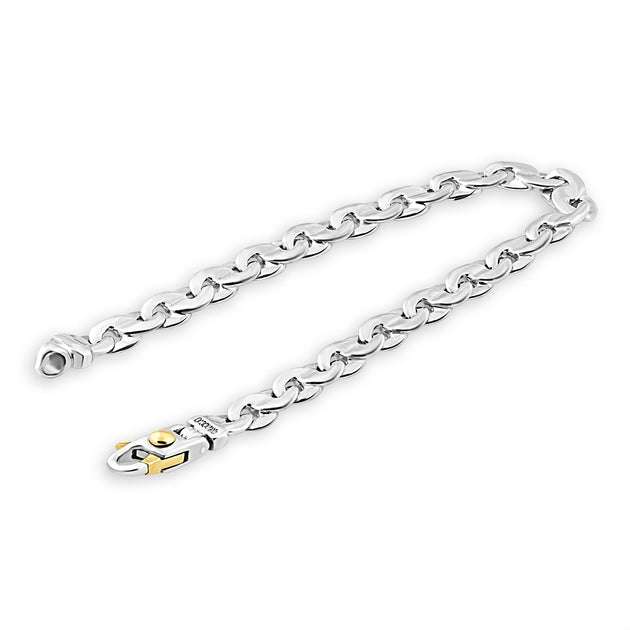 Pompeii3 Link Bracelet Gold 7mm 4