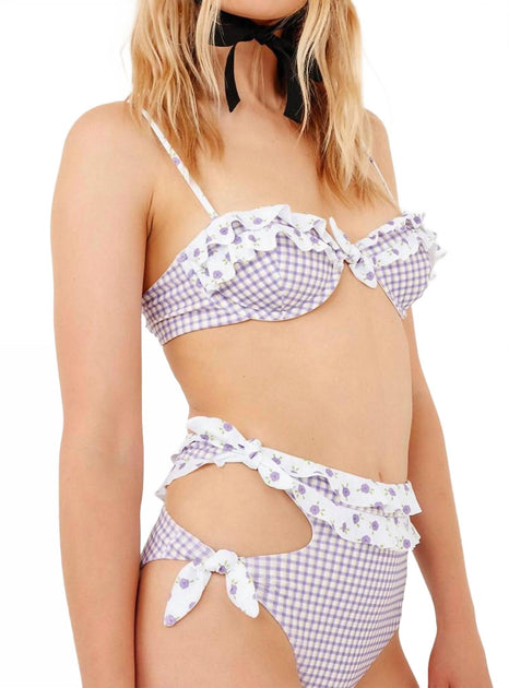 for Love & Lemons Boardwalk Bikinioberteil Weiß Large 2
