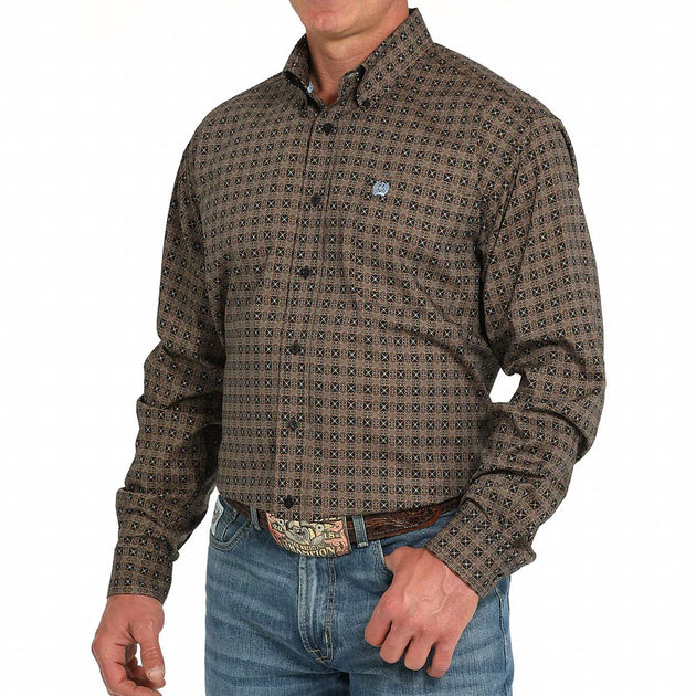 CINCH Langarmhemd mit Knopfleiste Braun XXLarge 3