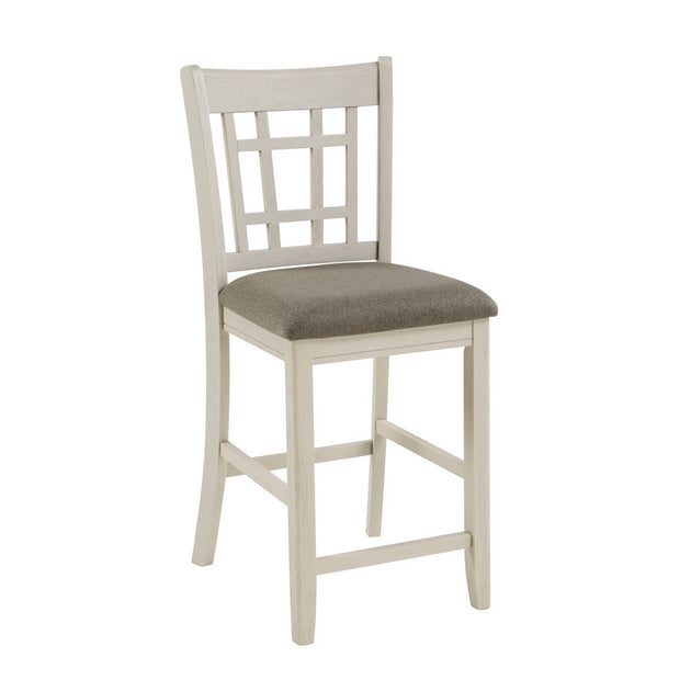 Hivvago Glee Counter Height Chair Antique White/Brown 2