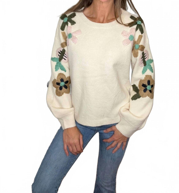 Davi & Dani Tansy Pullover Beige 3X 2
