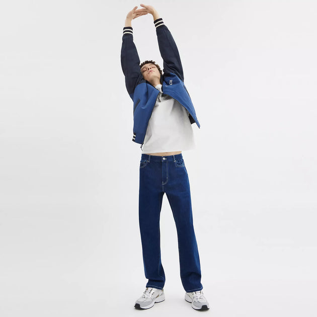 Coach Straight Fit Denim Jeans Blue 32 3