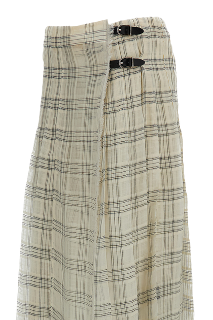 Durazzi Milano Midi Checked Kilt Skirt Multicolor EU 42 4