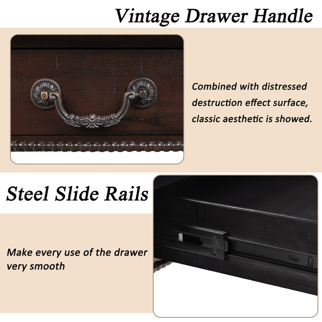 Streamdale Espresso Rectangular Coffee Table 4
