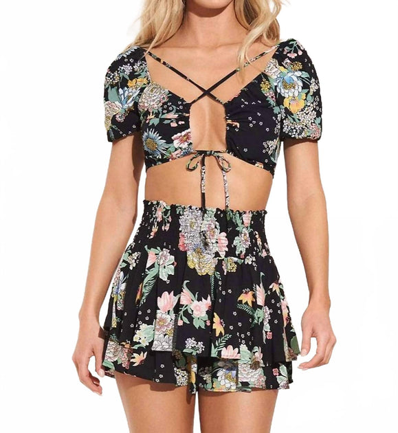 Maaji Riley Crop Top Black Medium 2