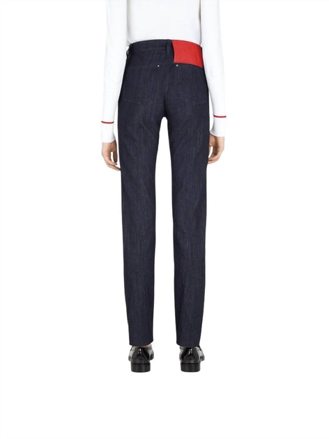 Salvatore Ferragamo Women's 5 Pocket Trouser Blue 44 4