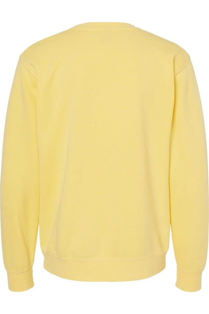 Independent Trading Co. Midweight Crewneck Sweatshirt Yellow XLarge 3