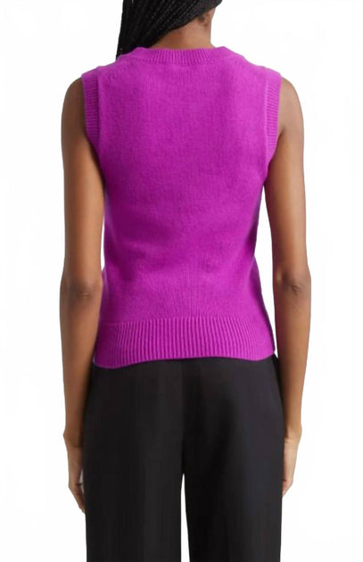 A.L.C. Ian Sweater Vest Pink Large 3