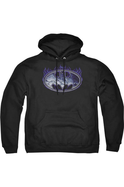 Gildan Batman Cracked Shield Hoodie Black XL 2