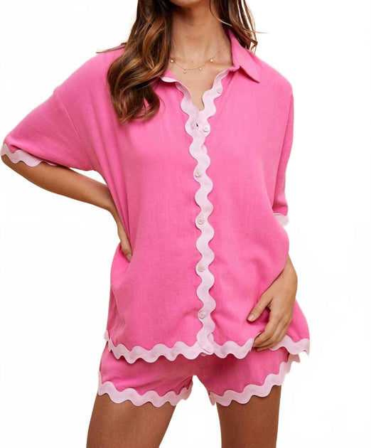 AnnieWear Annie Ric Rac Set Pink Small 2