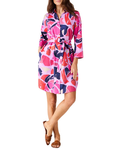 Nic + Zoe Tropic Glow Dress Pink Small 2
