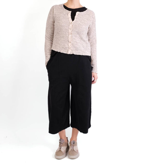 cut loose Crop Cardy Beige Large 2