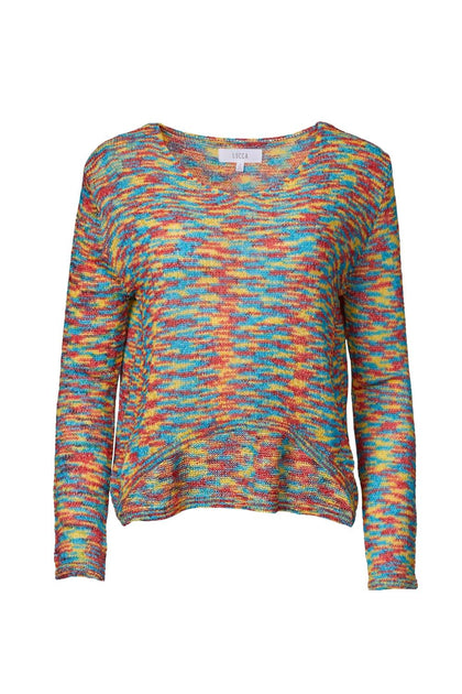 LUCCA Intarsia-Knit Sweater Multi Large 3