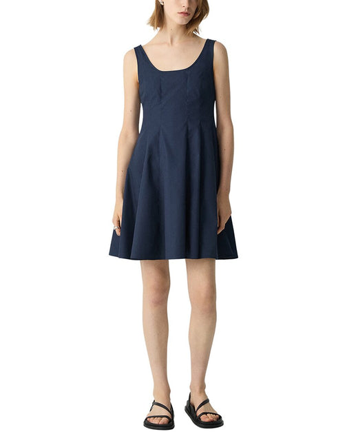 Theory Fit & Flare Kleid Blau US 12 2