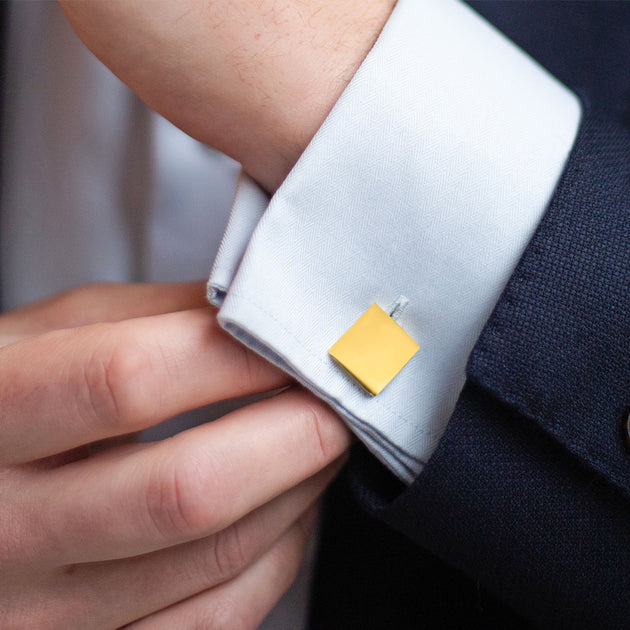 Diamond2Deal Square Cufflinks Silver 3