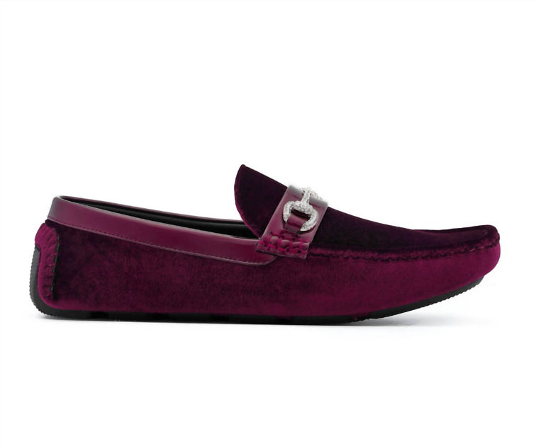 Amali Men's Driving Shoe Burgundy US 12 2