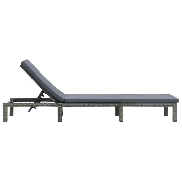 vidaXL 47752 Sun Lounger Anthracite 4