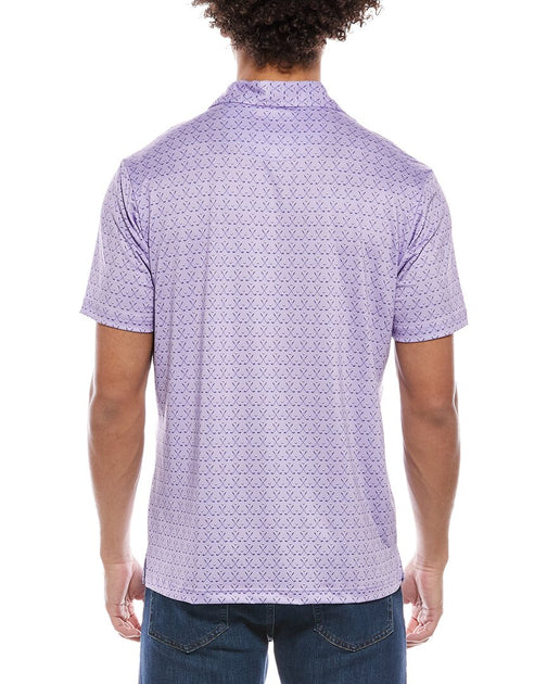 TailorByrd Golf Clubs Printed Performance Polo Shirt Purple Large 3