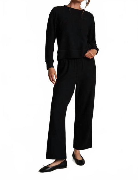 PERFECTWHITETEE Marcie Straight Leg Pants Black Medium 3