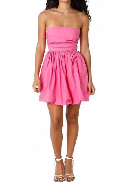OLIVACEOUS Alba Mini Dress Pink Large 2