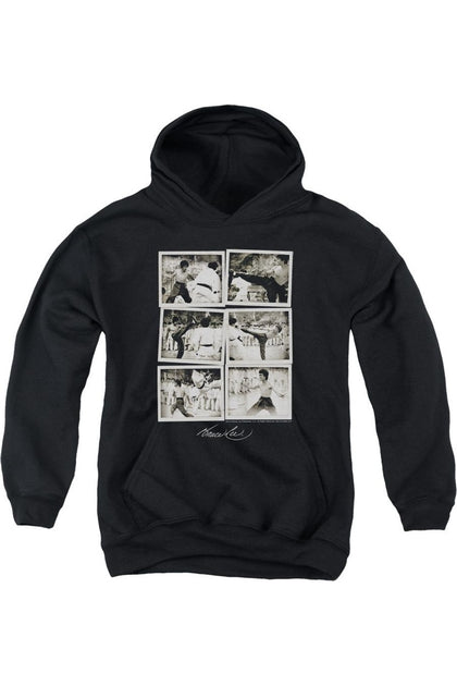 Gildan Bruce Lee Snap Shots Youth Pullover Hoodie Black XLarge 2