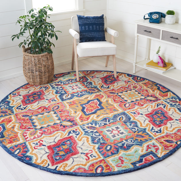 Safavieh Aspen Area Rug Blue Rust 4