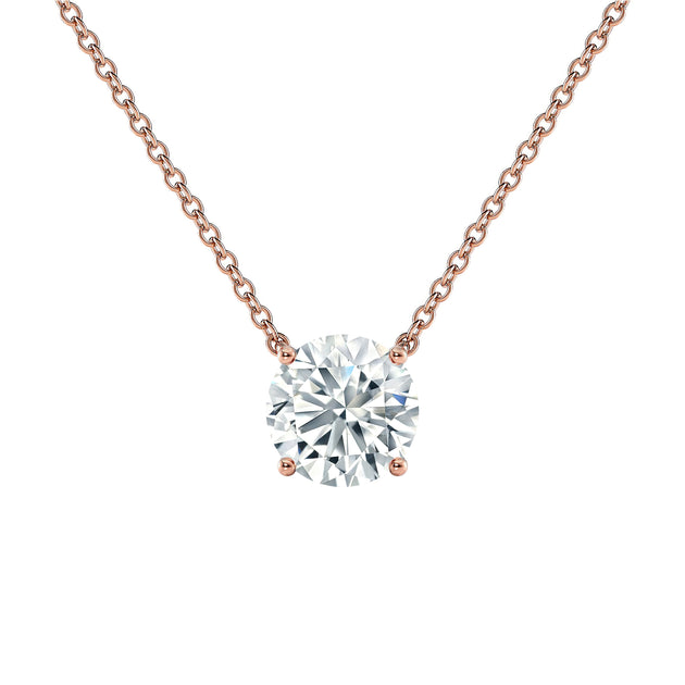 Sabrina Designs Solitaire Pendant Silver 4