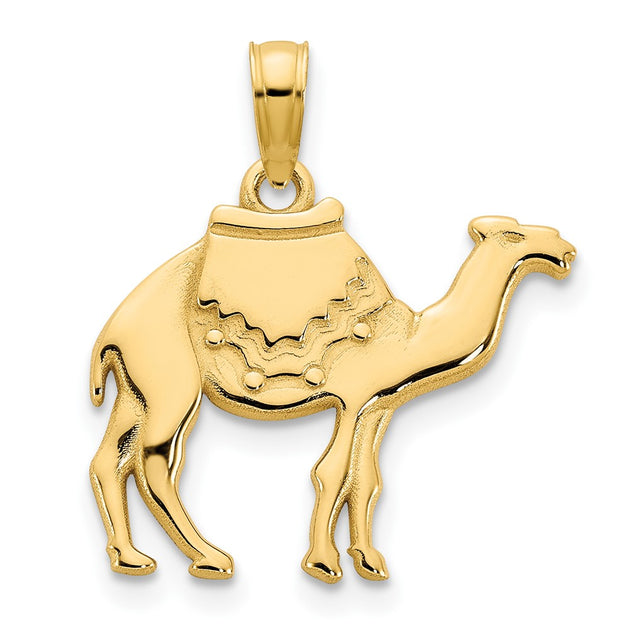 Diamond2Deal Camel Charm Pendant Yellow Gold 2