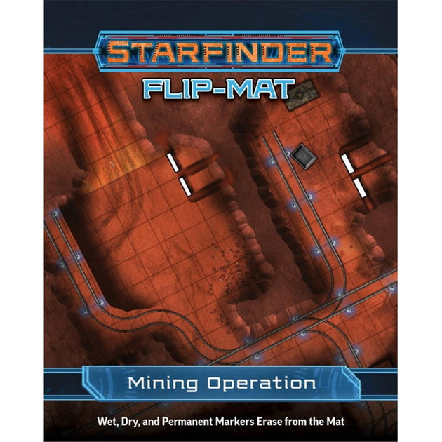 Paizo Starfinder Roleplaying Game Flip-Mat Mining Operation Board Game 2