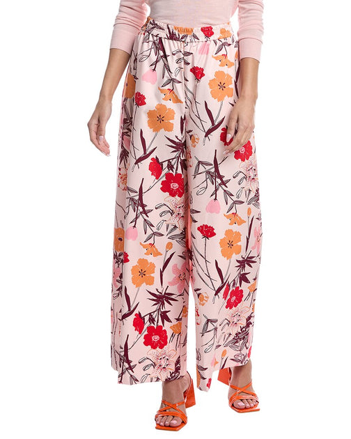 Marimekko Kohti Perenna Wide Leg Trousers Pink Medium 2