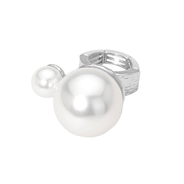 FASHNZFAB Over Silver One Size Ring 10