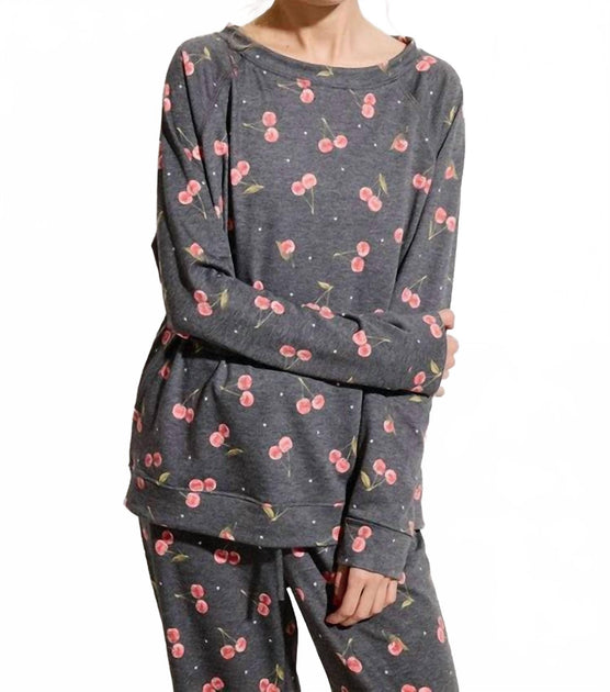 Phil Love Cherries Loungewear Set Grey Small 2