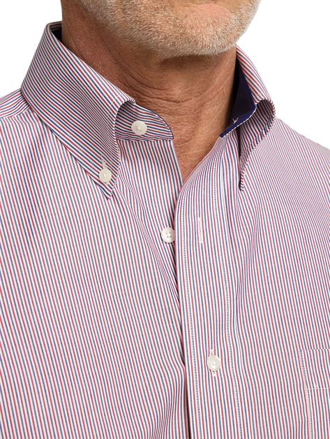 Paul Fredrick Slim Fit Hemd Blau US 17.5 36/37 5