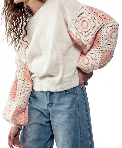Urban Daizy Crewneck Sweater White Medium/Large 4