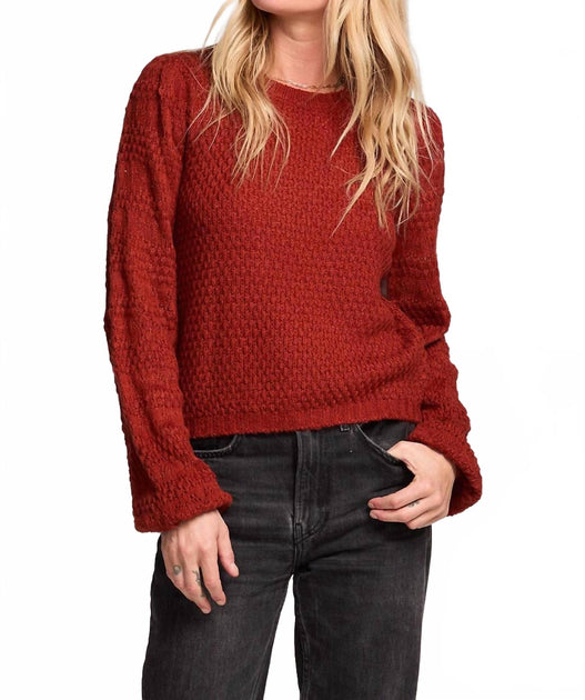Saltwater Luxe Margow Knit Sweater Red Large 2