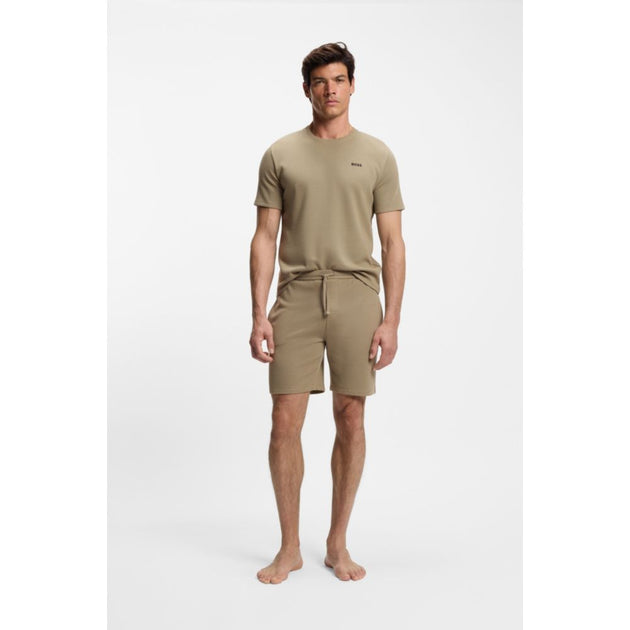 Boss Embroidered-logo Pyjama Shorts Brown XXL 3