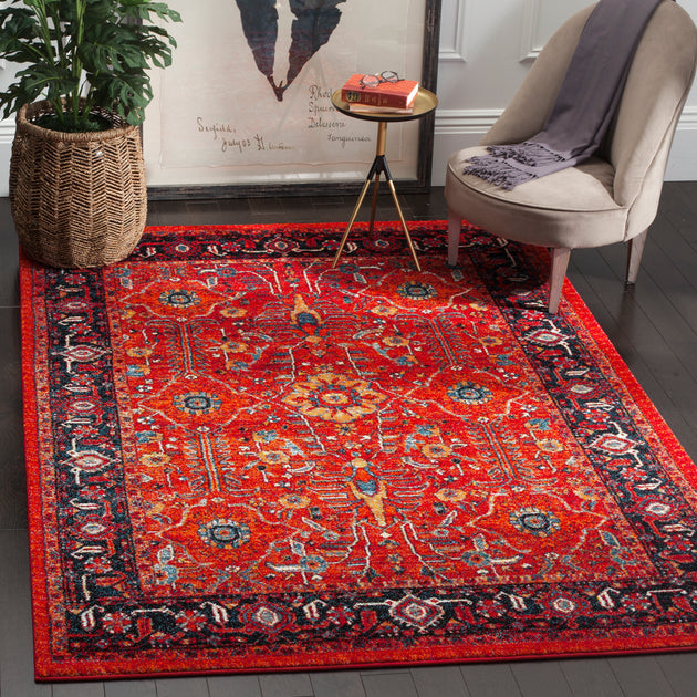 Safavieh VTH220 Area Rug Orange Navy 2