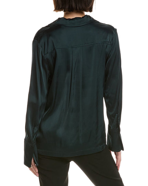 Ted Baker Button Blouse Green Medium 3