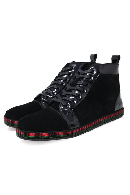 BARABAS Men's Game Changer High Top Sneakers Black US 10 2